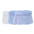 Spring New European Style Pleated Button Crop Top