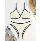 Womens Ribbed Two-Piece Bikini Set