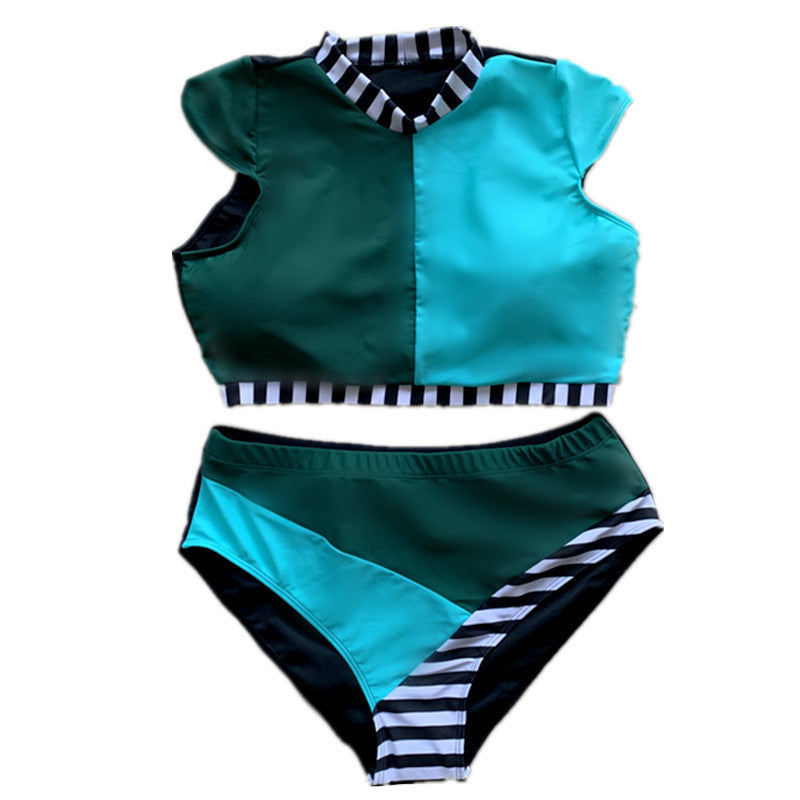 Plus Size High-Waisted Bikini Set