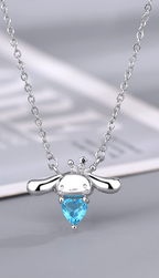 Heart Cat Necklace for Girls - Cute Pink Design (Single)