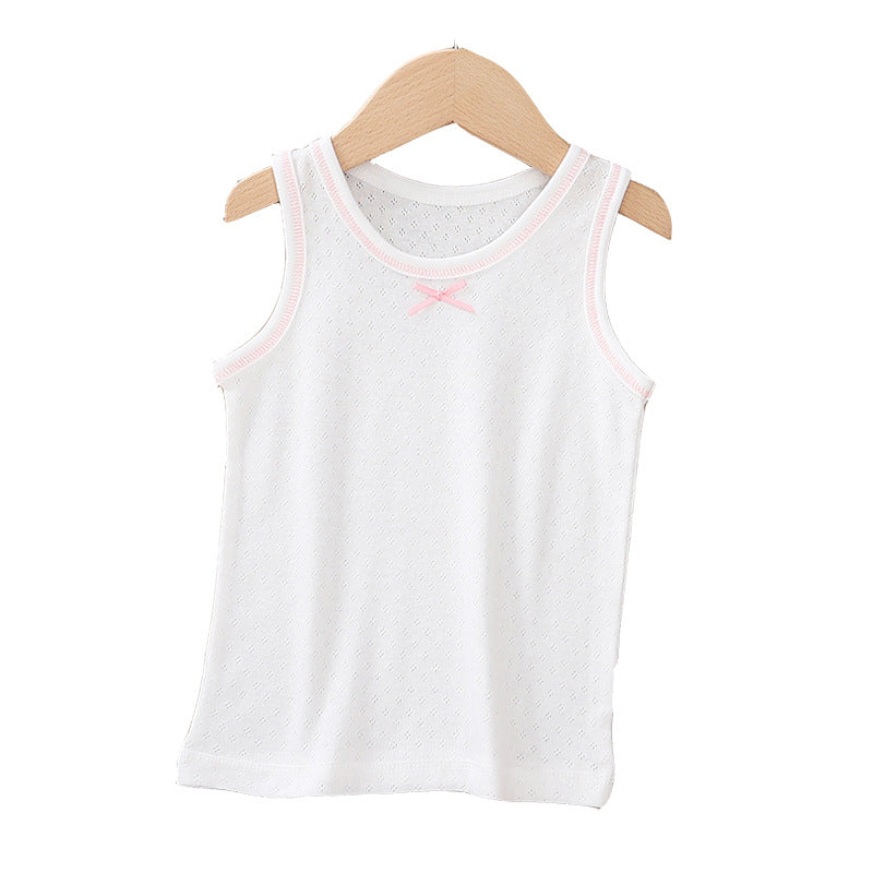 Cotton Stretch Tank Top for Girls - Summer Design