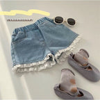 Trendy Girls' Denim Shorts for Summer Fashion (8+)