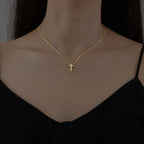 Gold & Silver Christian Cross Necklace | Christian Jewelry