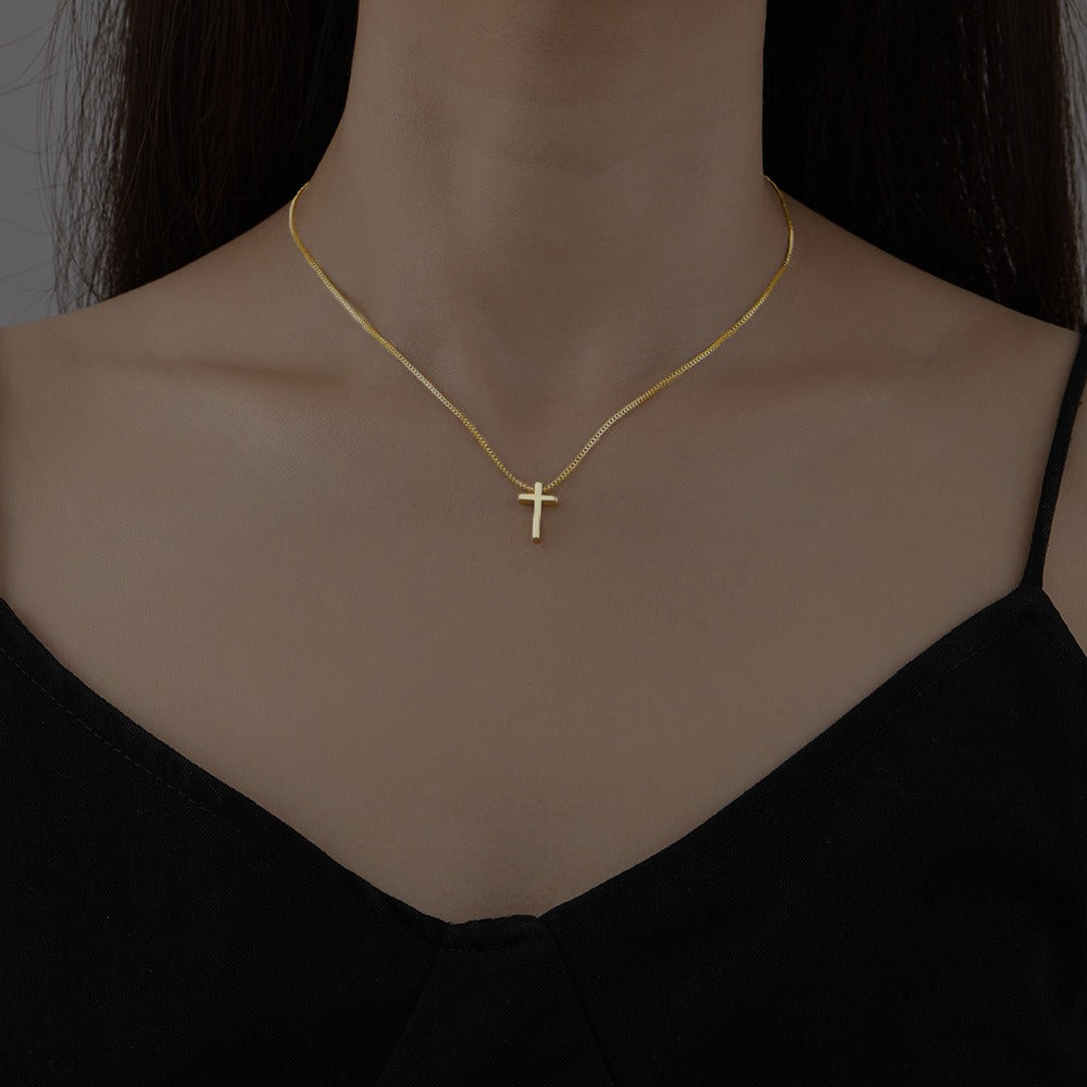 Gold & Silver Christian Cross Necklace | Christian Jewelry