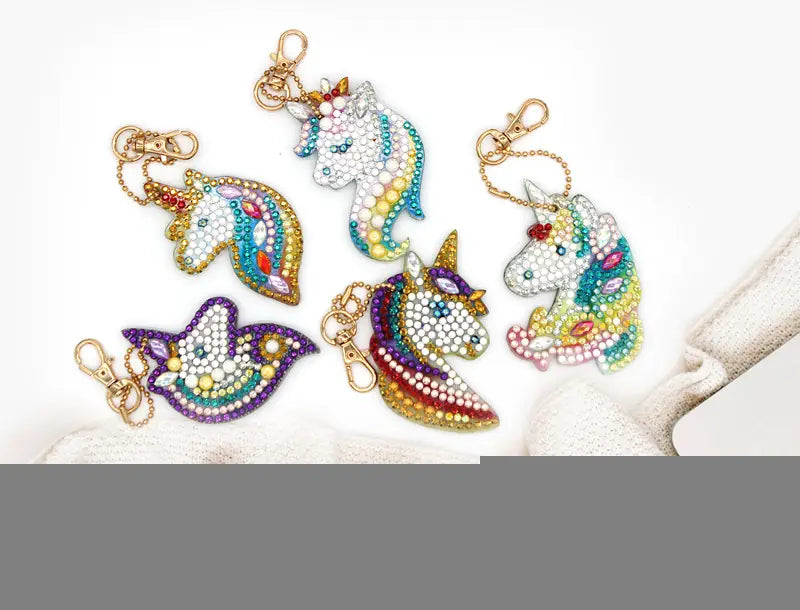 DIY Acrylic Unicorn Keychain with Art YSK20 | Accessory