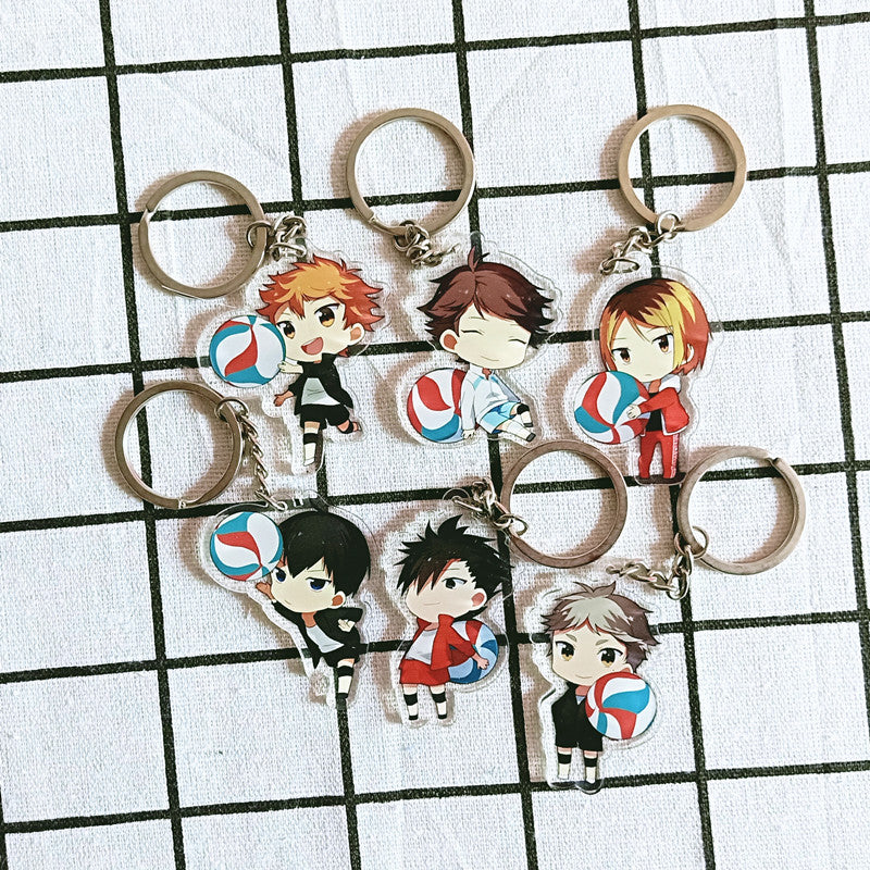 Acrylic Keychain Volleyball Anime Double-Sided Custom | Accessory