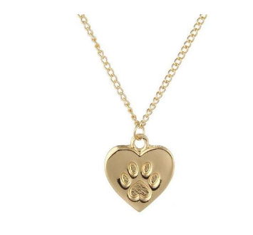 Cat Paw Heart Necklace, Fashionable Women's Choker