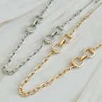 Double Equestrian Chain Necklace | Jewelry