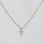 Dainty Cross Sterling Silver Necklace