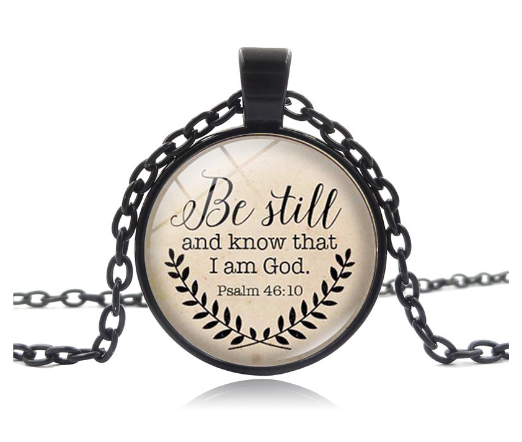 Time Gem Necklace with "I Am God" Pendant
