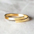 TRUST GOD Ring | Christian Jewelry