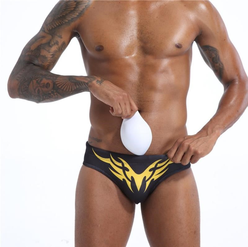 Men's Tribal Print Swim Briefs