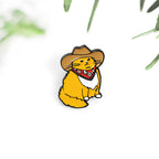 Creative Cartoon Cowboy Cat Alloy Brooch Accessory