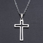 Titanium Steel Cross Necklace for Women - Christian Symbol | Christian Jewelry