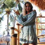 2019 Candy Color Beach Cover-Up with Bamboo Cotton
