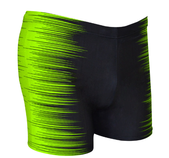 Men's Two-Tone Swim Boxer Trunks