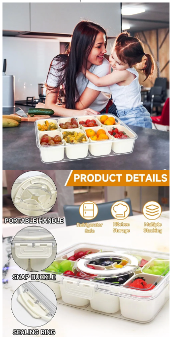 Food Storage Lunch Box - BPA-Free Meal Prep Container