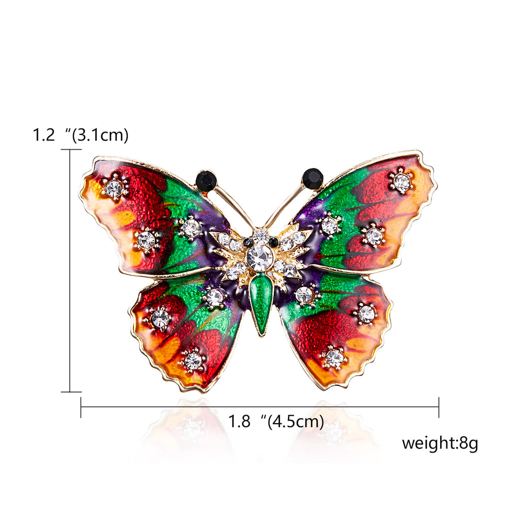 Floral Bird and Butterfly Insect Brooch Collection
