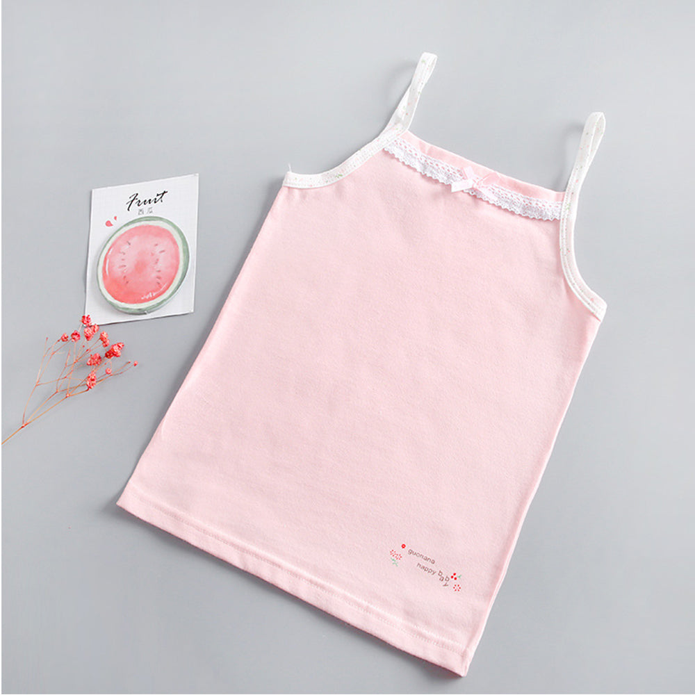 Girls' Sleeveless Cotton Camisole Tank