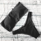 Brazilian Bandeau Thong Bikini Set