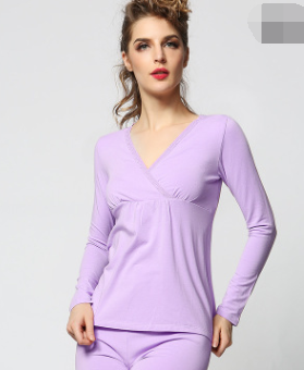 Maternity Autumn Clothing Set - Warm Nursing Sleepwear