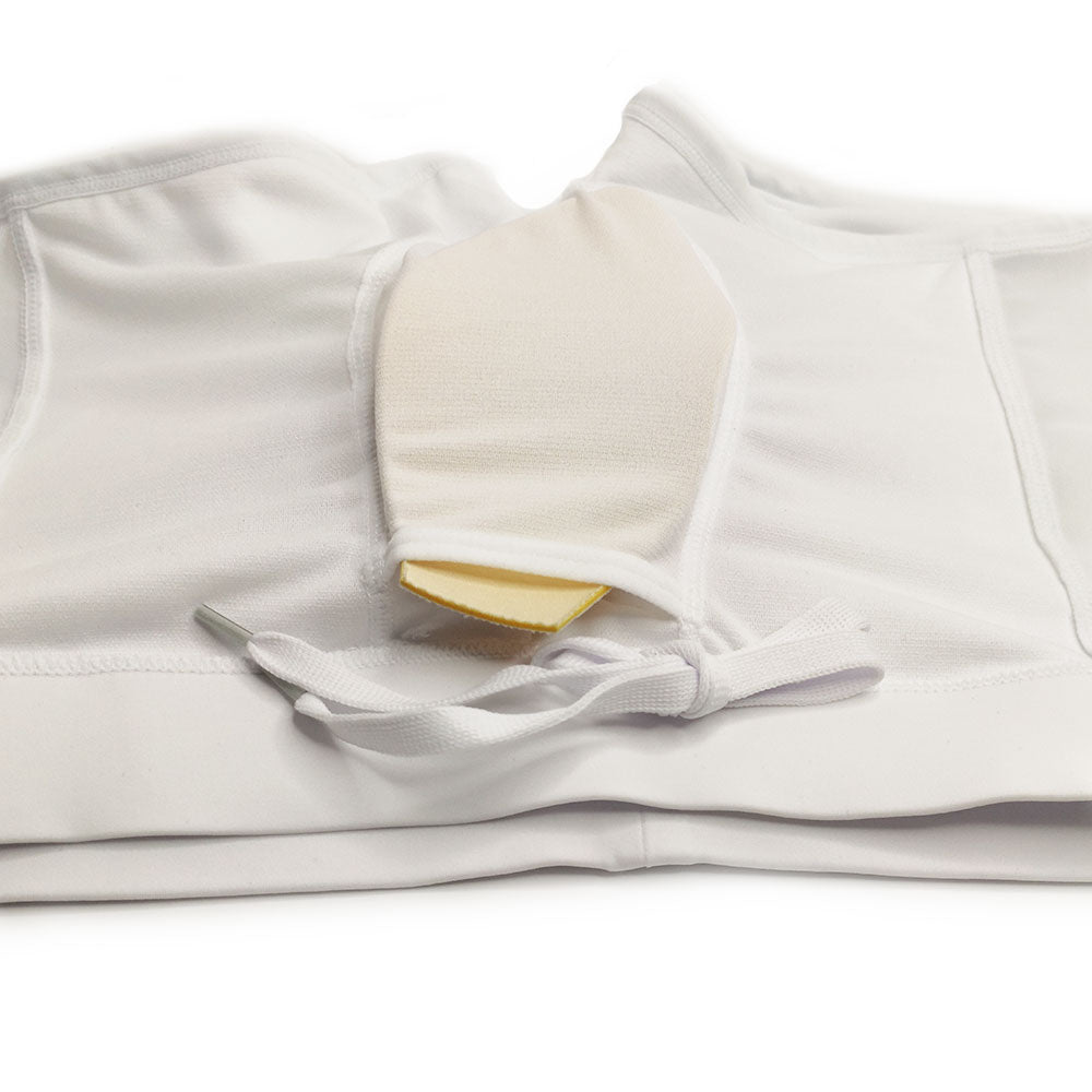 Men's White Mesh-Panel Low-Rise Swim Trunks