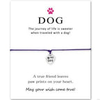 Pet Bracelet with Star and Paw Print Design