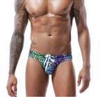 Triangle Swim Trunks, Leopard Print Underwear, Sexy Shorts