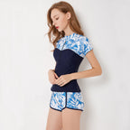 Onyhua Two-Piece Short Sleeve Swimwear Set