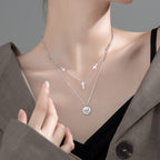 Ailuoqi Silver Vintage Cross Pendant Necklace