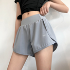 Women's High Waist Sports Shorts with Liner – Quick Dry, Anti-Exposure Fitness Shorts