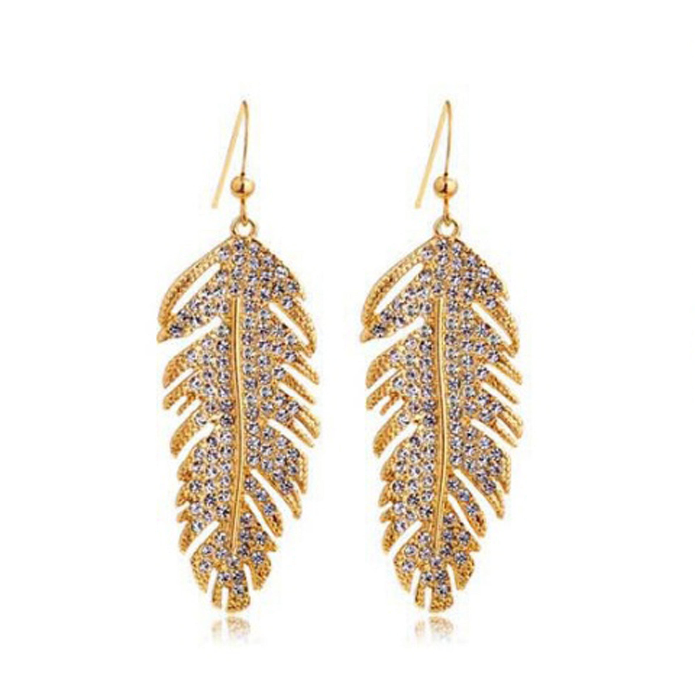 Divine Earrings And Feathers
