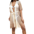 Women's Sun Protection Cover-up with Belt and Split Design