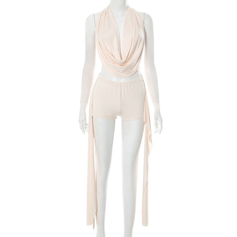 Women’s Halter Neck Top & Shorts Set