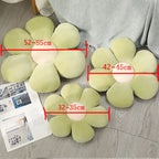 Soft Cartoon Flower Plush Pillow - Decorative Home Cushion