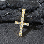 Hip Hop Diamond Cross Pendant with Cuban Link Necklace | Christian Jewelry