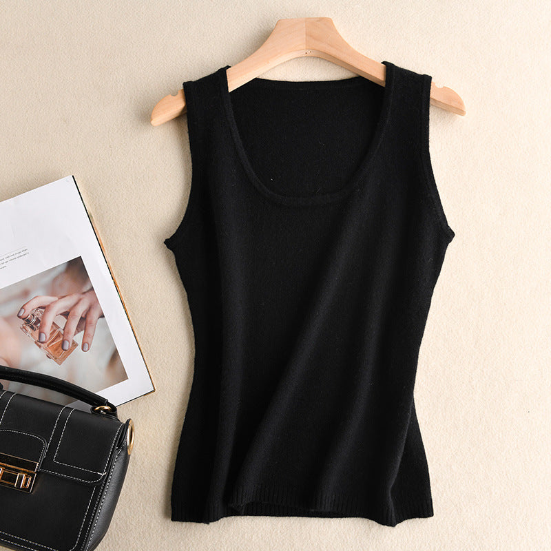2019 Autumn Women's Fashion V-Neck Slim Tank Top