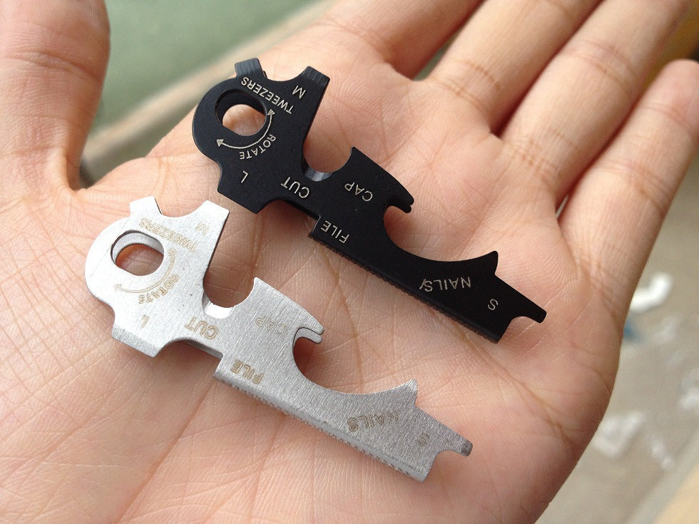 8-in-1 Stainless Steel Keychain Multi-Tool Keyring | Accessory
