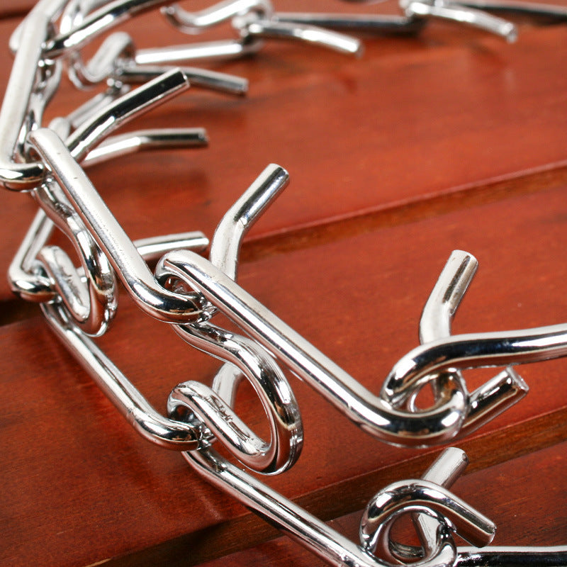 Metal Dog Training Collar with Detachable Chain