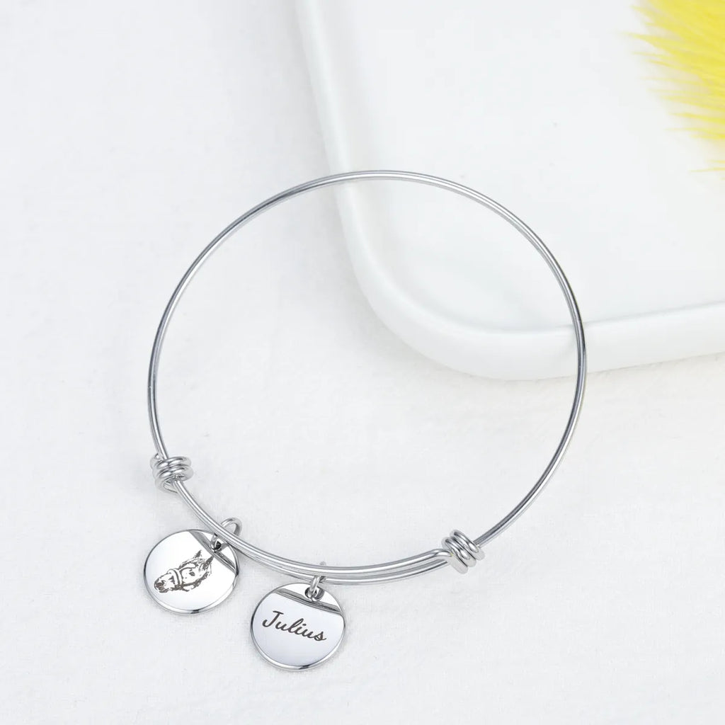 Pet Photo Disc Bracelet | Jewelry