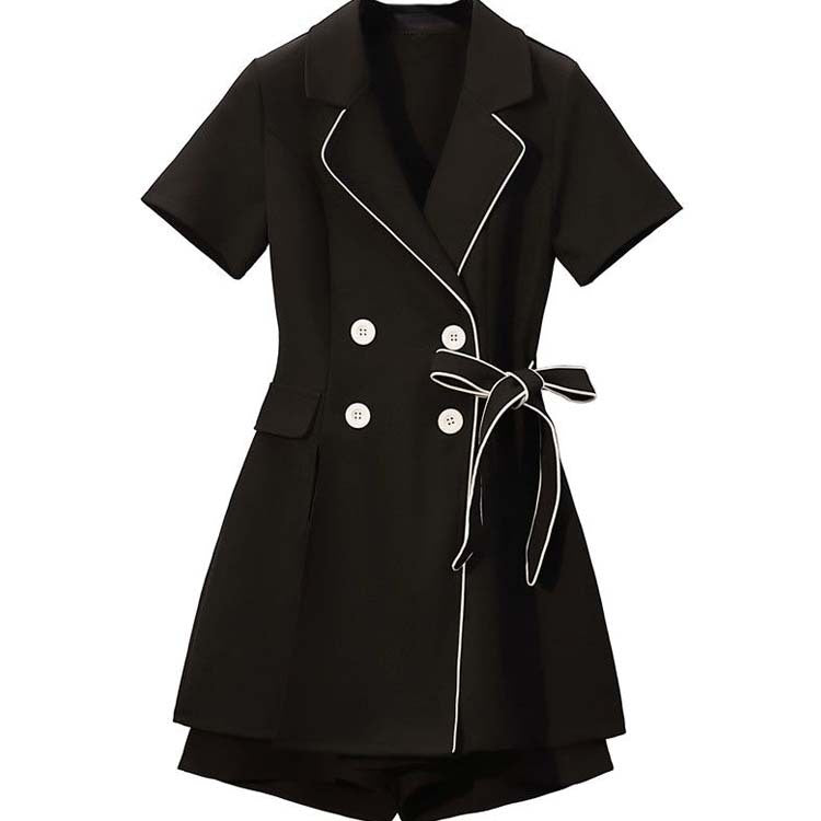 Plus Size Women's Summer Chic Two-Piece Shorts Set