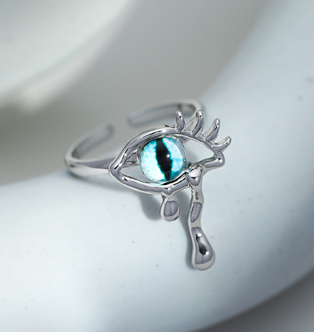 Devil's Eye Cat Ring for Fashionable Girls