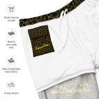 Men's Gold Fish Print Swim Trunks
