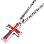 Minimalist Stainless Steel Cross Pendant Necklace | Christian Jewelry
