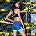 Quick-Dry Women's Workout Shorts with Anti-Exposure Design