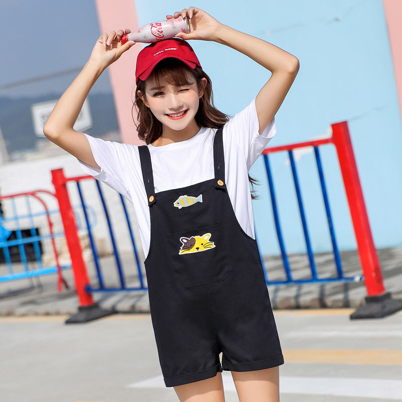Summer Loose Versatile Women's Jumpsuit Shorts