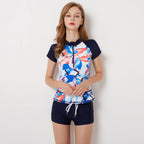 2019 Women's Plus Size Sporty Two-Piece Swimsuit