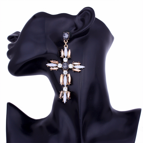 Shiny Cross Earrings | Christian Jewelry