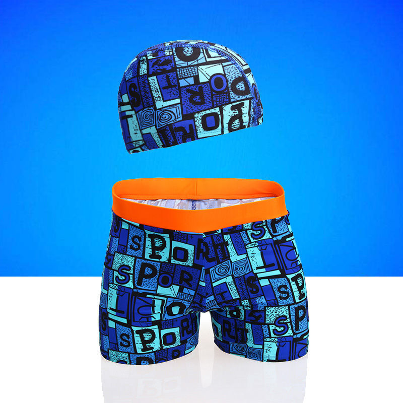 Children's Camo Print Swim Trunks