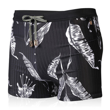 Men's Camouflage Boxer Swimming Trunks for Spring